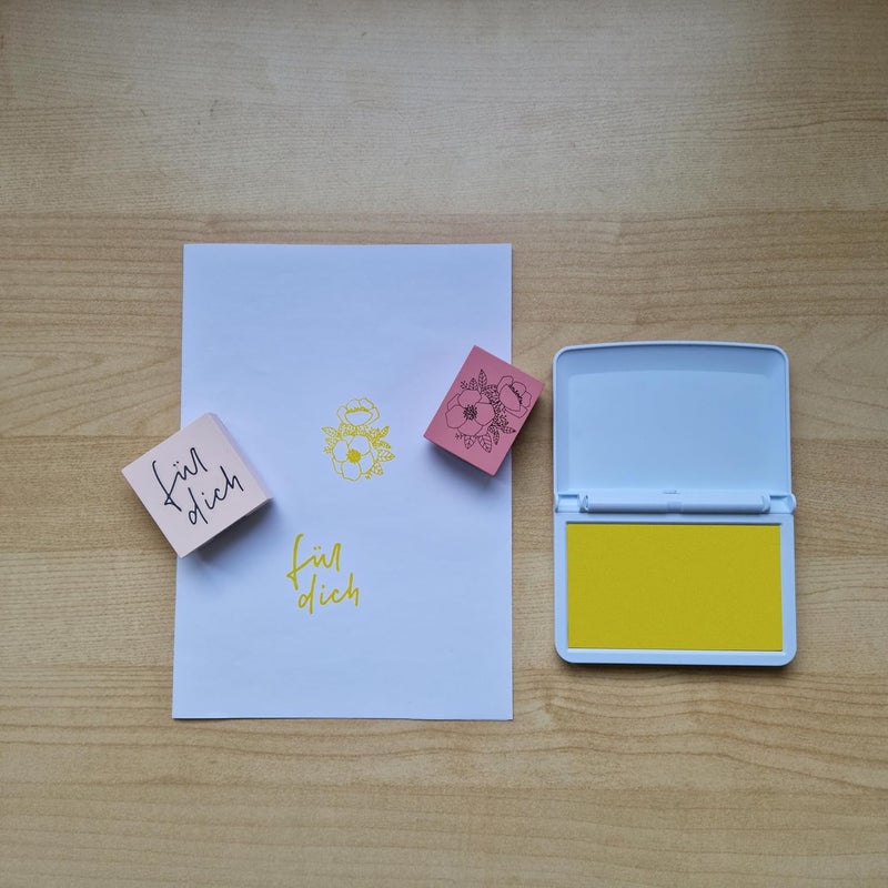 Colop Make Series, Ink Stamp Pads, with Non-Toxic Premium Ink, Water-Based Acid-Free (Sunny Yellow- Large) - Image 2